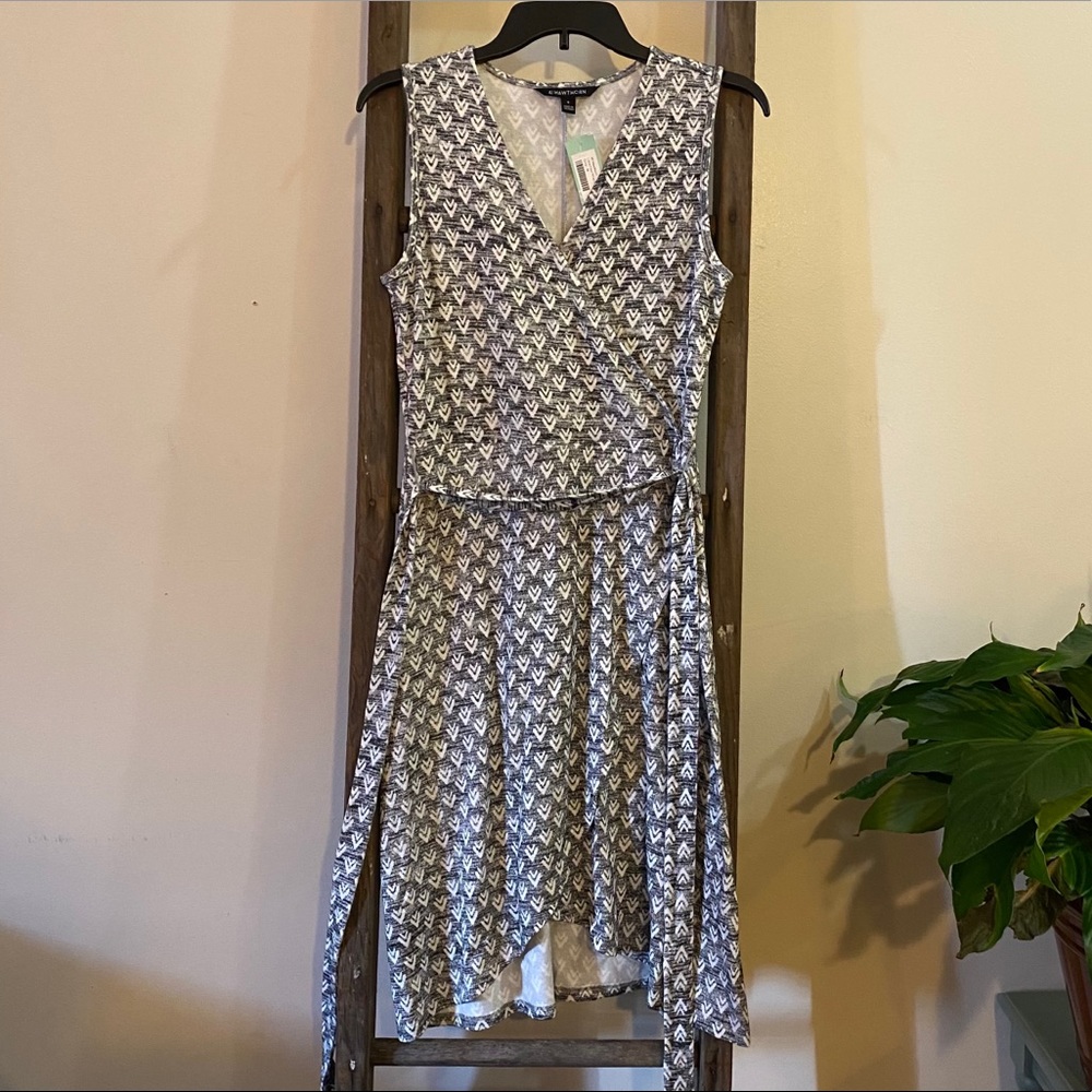 Liana Faux Wrap Knit Dress